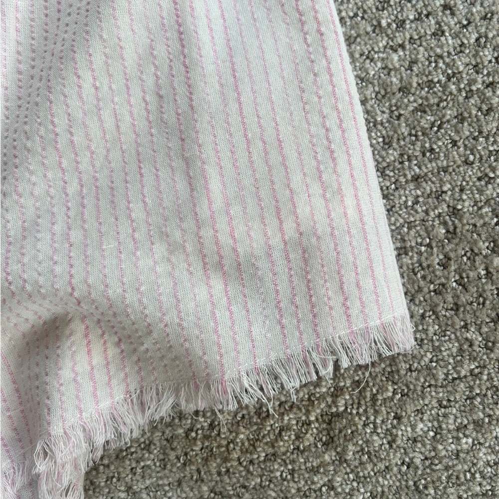 Cotton Candy Pale Pink Striped Romper - Picture 3 of 6